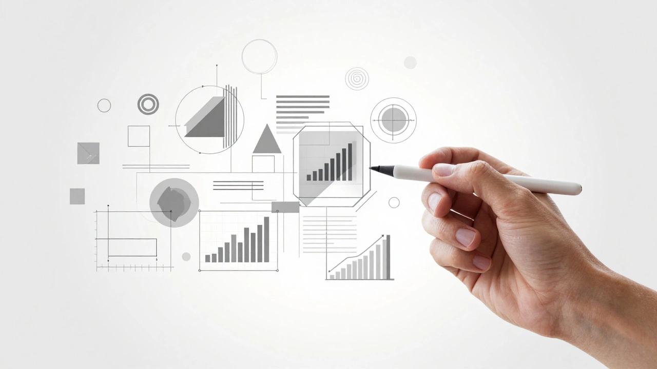 Инфографика, созданная в воздухе с помощью векторных форм и текстур, на прозрачной поверхности.