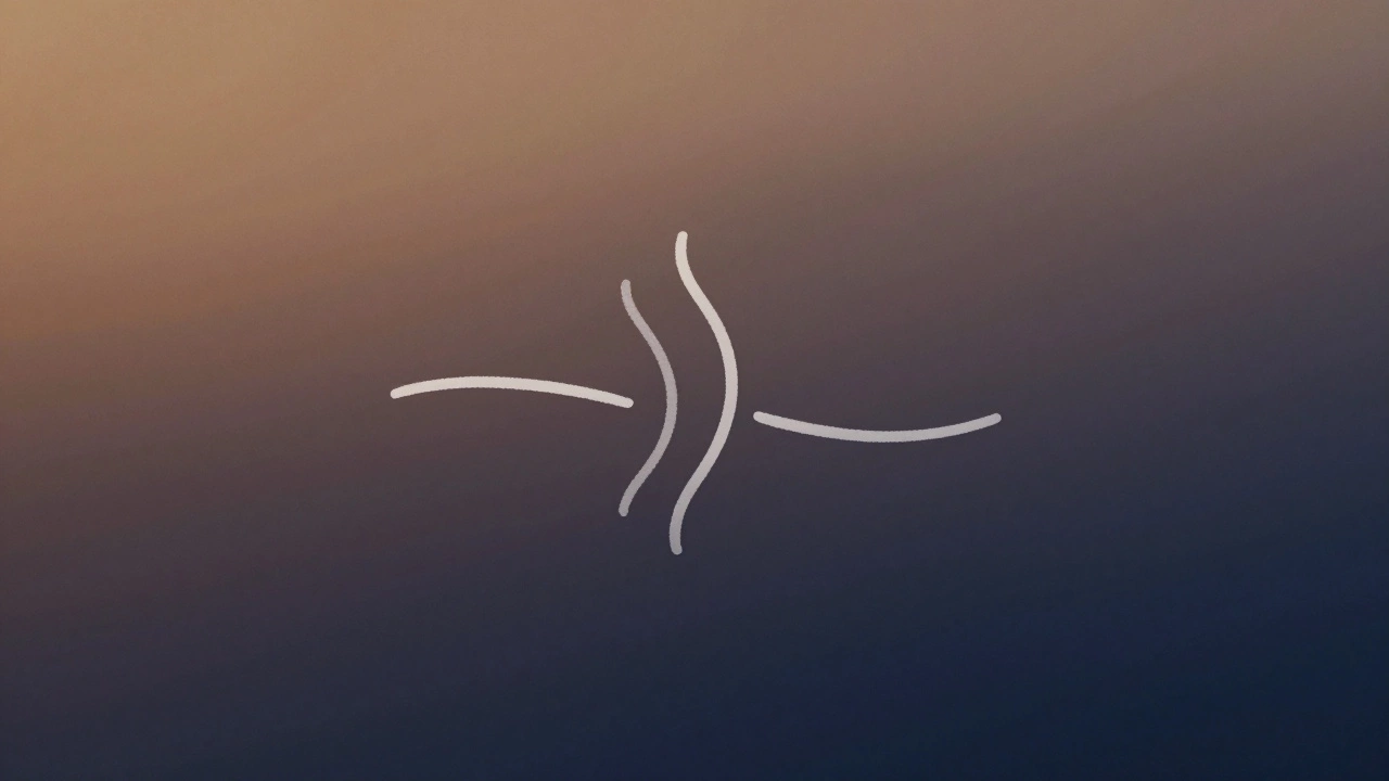 Минималистичный значок в виде изогнутой линии на градиентном фоне, символизирующий дыхание и заботу.