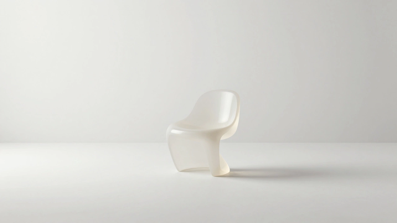Минималистичный объект в белом пространстве, символизирующий чистоту дизайна