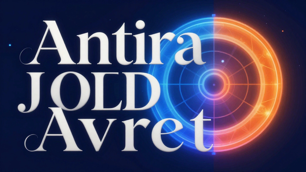 Объемные буквы разных шрифтов и светящийся цветовой круг Иттена на темном фоне